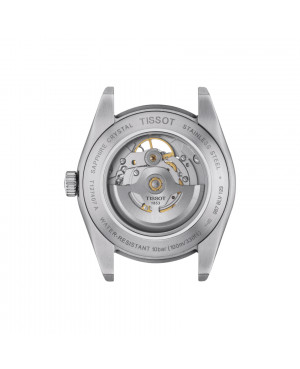 Szwajcarski klasyczny zegarek męski TISSOT Gentleman Powermatic 80 Open Heart T127.407.11.081.00