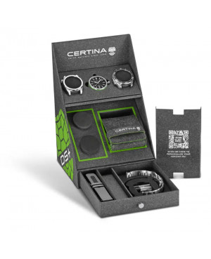 Szwajcarski klasyczny zegarek męski CERTINA DS + Aqua & Sport Set C041.407.19.051.00