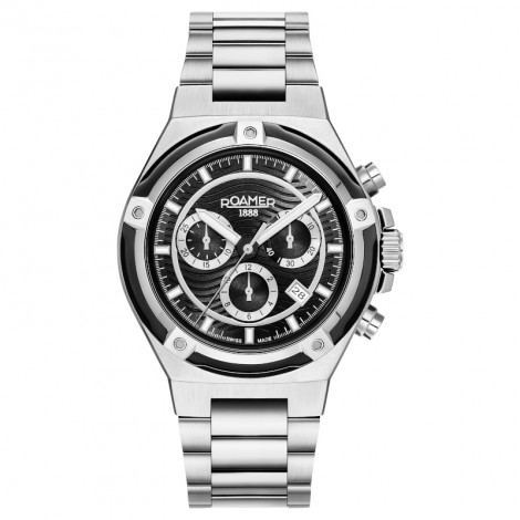 Szwajcarski sportowy zegarek męski ROAMER Tempomaster Chrono 221837 41 55 20