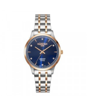 Szwajcarski klasyczny zegarek damski ROAMER Seehof 509847 49 40 20