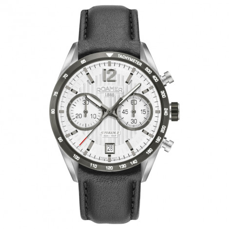 Szwajcarski klasyczny zegarek męski ROAMER Superior Chrono II 510818 41 14 08