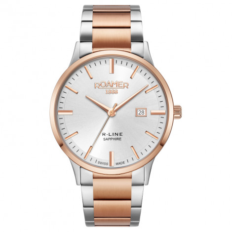 Szwajcarski elegancki zegarek męski ROAMER R-Line Classic 718833 47 15 70