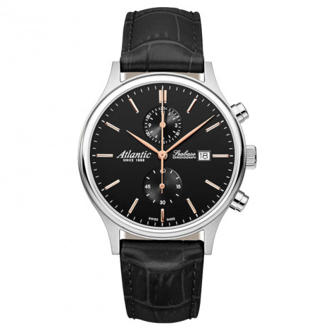 Szwajcarski klasyczny zegarek męski ATLANTIC Seabase Chronograph 64452.41.61R