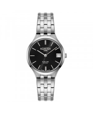 Szwajcarski klasyczny zegarek damski ROAMER Slim Line 512857 41 55 20