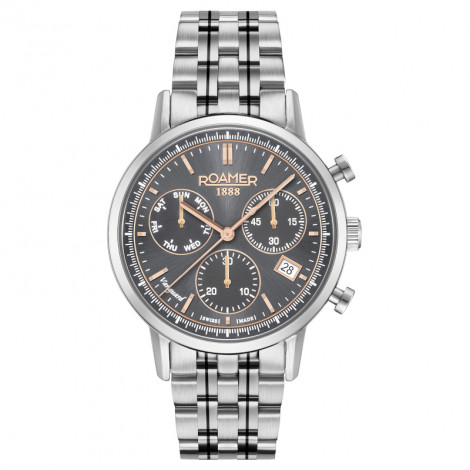 Szwajcarski sportowy zegarek męski ROAMER Vanguard Chrono II 975819 41 05 90