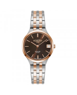 Szwajcarski klasyczny zegarek damski ROAMER Slim-Line 512857 49 65 20