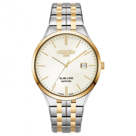 Szwajcarski klasyczny zegarek męski ROAMER Slim-Line 512833 47 35 20