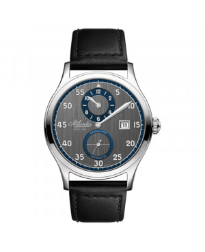 Szwajcarski elegancki zegarek męski ATLANTIC Worldmaster Regulator Automatic 53781.41.43
