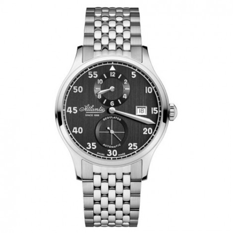 Szwajcarski elegancki zegarek męski ATLANTIC Worldmaster Regulator Automatic 53786.41.63