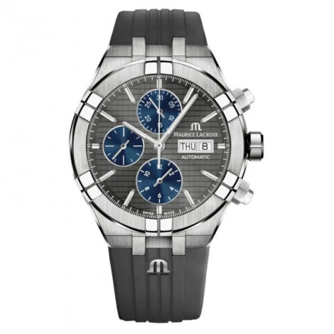 Szwajcarski sportowy zegarek męski MAURICE LACROIX Aikon Automatic Chronograph Titanium AI6038-TT030-330-2