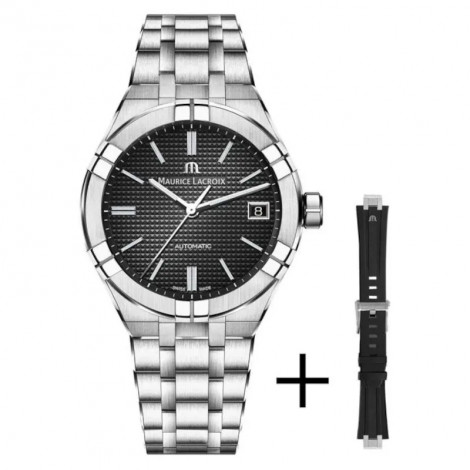 Szwajcarski sportowy zegarek męski MAURICE LACROIX Aikon Automatic AI6007-SS00F-330-A