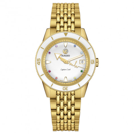 Szwajcarski elegancki zegarek damzki RADO Captain Cook x Marina Hoermanseder Heartbeat R32117708