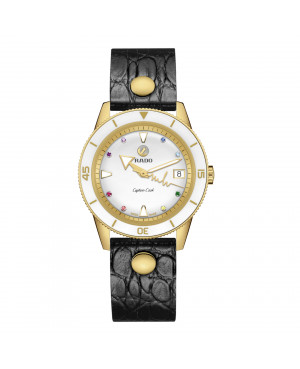 Szwajcarski elegancki zegarek damzki RADO Captain Cook x Marina Hoermanseder Heartbeat R32117708