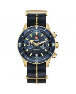 Szwajcarski nurkowy zegarek męski RADO Captain Cook Automatic Chronograph R32146208