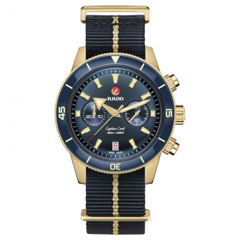 Szwajcarski nurkowy zegarek męski RADO Captain Cook Automatic Chronograph R32146208