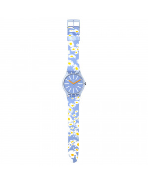 Szwajcarski modowy zegarek damski Swatch Dazed by Daisies SO29S100