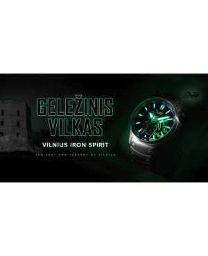 Elegancki zegarek męski Vostok Europe Geležinis Vilkas Żelazny Wilk Edycja Limitowana  NH72-592A706B