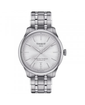 Szwajcarski klasyczny zegarek męski Tissot Chemin des Tourelles Powermatic 80 T139.807.11.031.00