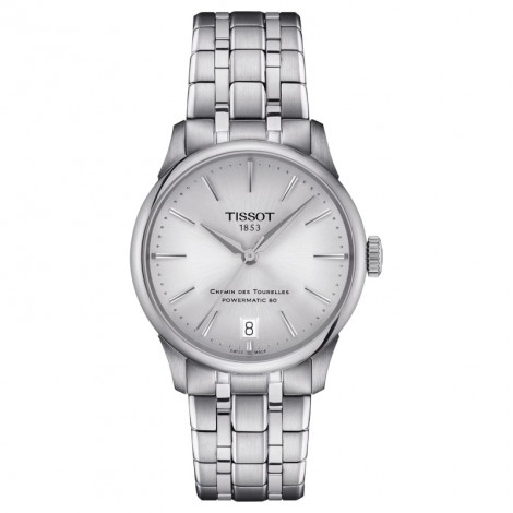 Szwajcarski klasyczny zegarek damski Tissot Chemin des Tourelles Powermatic 80 T139.207.11.031.00