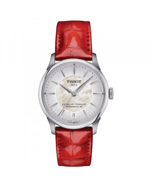 Szwajcarski klasyczny zegarek damski Tissot Chemin des Tourelles Powermatic 80 T139.207.16.111.00