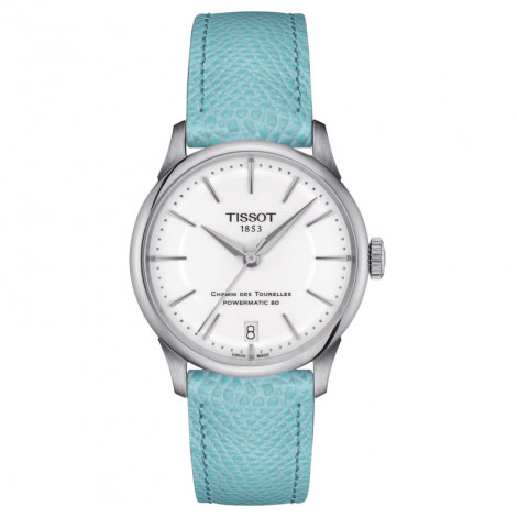 Szwajcarski klasyczny zegarek damski Tissot Chemin des Tourelles Powermatic 80 T139.207.16.011.00