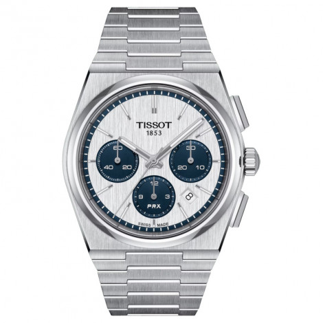 Szwajcarski klasyczny zegarek męski TISSOT PRX Chrono T137.427.11.011.01