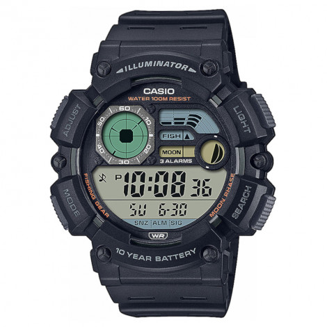 Sportowy zegarek męski CASIO Moonphase WS-1500H-1AVEF