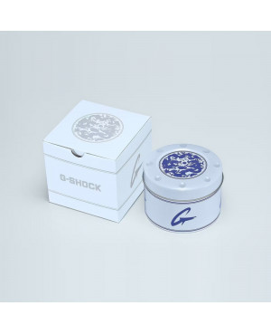 Sportowy zegarek męski CASIO G-Shock Blue and White Porcelain GA-2100BWP-2AER (GA2100BWP2AER)