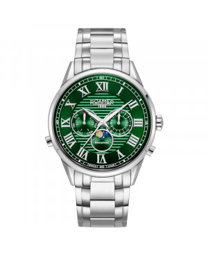 Szwajcarski elegancki zegarek męski Roamer Superior Moonphase II 513821 41 75 50