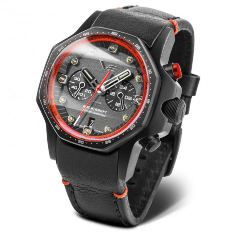 Sportowy zegarek męski Vostok Europe Atomic Age Sakharov Chrono Limited Editon VK64-640C699