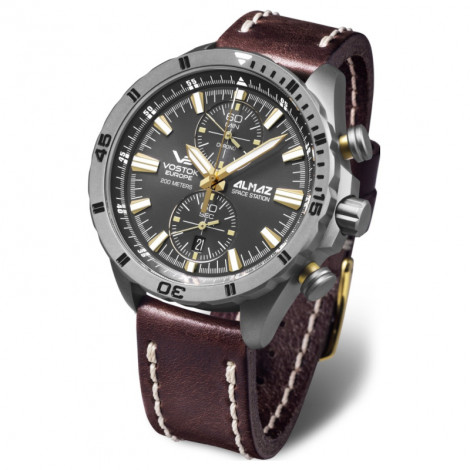 Sportowy zegarek męski VOSTOK EUROPE Almaz Titan 6S11/320H521