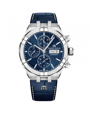 Szwajcarski sportowy zegarek męski MAURICE LACROIX Aikon Automatic Chronograph AI6038-SS001-430-1