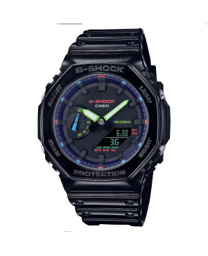 Sportowy zegarek męski CASIO G-Shock Virtual Rainbow GA-2100RGB-1AER (GA2100RGB1AER)