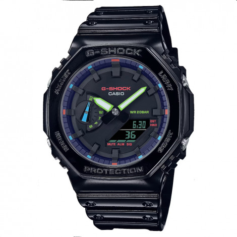 Sportowy zegarek męski CASIO G-Shock Virtual Rainbow GA-2100RGB-1AER (GA2100RGB1AER)