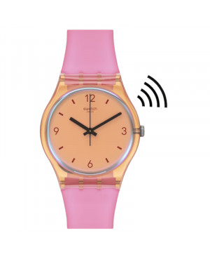 Modowy zegarek damski Swatch Coral Dreams PAY! SO28O100-5300