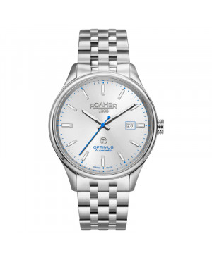 Szwajcarski klasyczny zegarek męski Roamer Optimus 983983 41 15 50