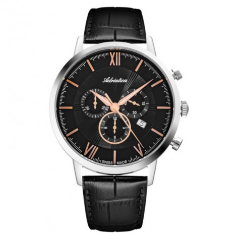 Szwajcarski elegancki zegarek męski Adriatica A8298.52R4CH