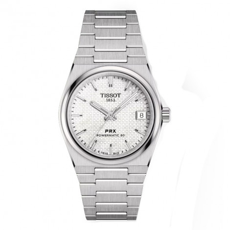 Szwajcarski elegancki zegarek damski TISSOT PRX Powermatic 80 T137.207.11.111.00