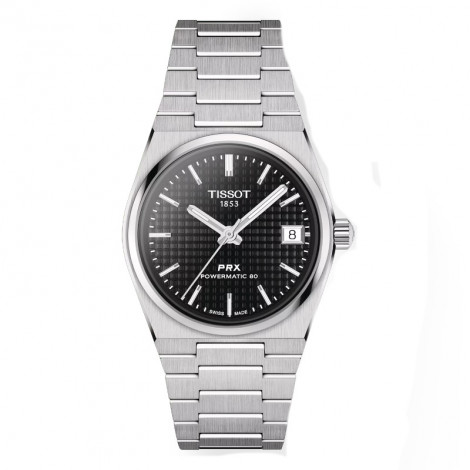 Szwajcarski elegancki zegarek damski TISSOT PRX Powermatic 80 T137.207.11.051.00