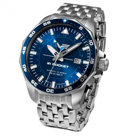 Sportowy zegarek męski Vostok Europe Rocket N1 Automatic GMT NH34-225A712B