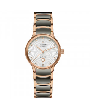 Szwajcarski elegancki zegarek damski RADO Centrix Automatic Diamonds R30019742