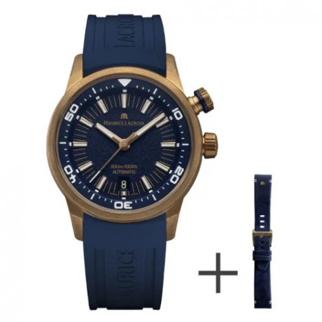 Szwajcarski sportowy zegarek MAURICE LACROIX PONTOS S Diver PT6248-BRZ0B-430-4