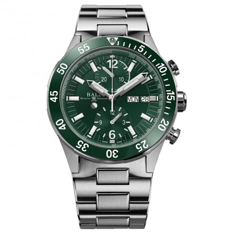 Szwajcarski sportowy zegarek męski Ball Roadmaster Rescue Chronograph Limited Edition DC3030C-S2-GR