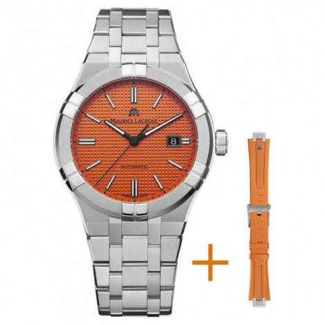 Szwajcarski elegancki zegarek męski MAURICE LACROIX AIKON Summer Edition 42mm AI6008-SS00F-530-E