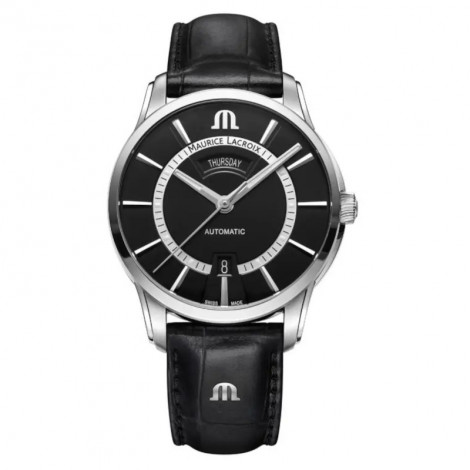 Szwajcarski elegancki zegarek męski MAURICE LACROIX PONTOS Day Date PT6358-SS001-332-2