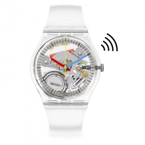Modowy zegarek męski Swatch Clearly New Gent PAY! SO29K115-5300