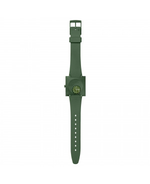 Szwajcarski modowy zegarek Swatch Bioceramic What If... Green? SO34G700
