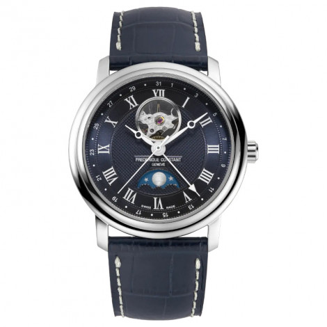 Szwajcarski, klasyczny zegarek męski FREDERIQUE CONSTANT Classics Heart Beat Moonphase Date FC-335MCNW4P26
