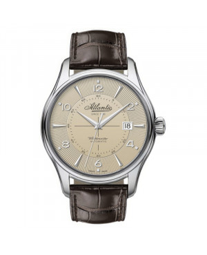 Szwajcarski klasyczny zegarek męski Atlantic Worldmaster Automatic 55750.41.95S