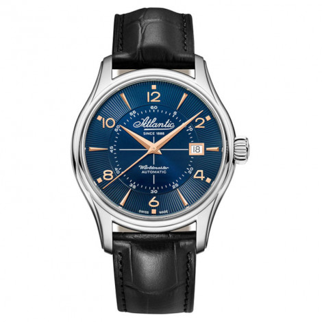 Szwajcarski klasyczny zegarek męski Atlantic Worldmaster Automatic 55750.41.55R